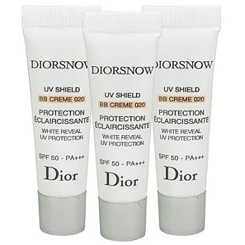 Christian Dior迪奧 雪晶靈超防護BB霜SPF50PA+++(3ml)(粉嫩膚色)*3