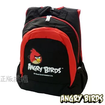 【Angry Birds】憤怒鳥㊣版授權 高級輕量筆電包/後背書包(二色)黑色