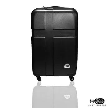 ☆莎莎代言☆【Just Beetle】 愛琴海系列ABS輕硬殼行李箱(20吋)十字旅行箱/拉桿箱/登機箱黑色