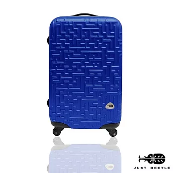 莎莎代言【Just Beetle】迷宮系列ABS輕硬殼行李箱(28吋)旅行箱.拉桿箱28吋深藍