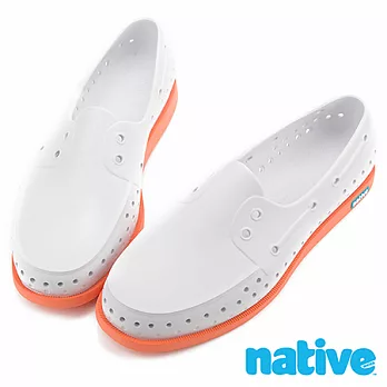 native HOWARD 晴雨帆船鞋(男/女)23貝殼白x甜橘紅