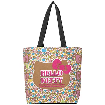 Hello Kitty x AMONNLISA 蘋果豹紋長型托特包