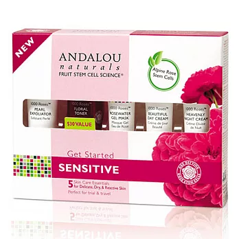 Andalou千朵玫瑰-超值體驗五件組