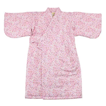 【愛的世界】MY BABY 粉紅小碎花舖棉日式和服/F-台灣製-粉紅色
