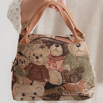 DAV DANNY 大衛丹尼 經典系列-可愛小熊輕巧便當袋