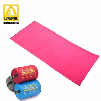 【澳洲LONE PINE】輕薄柔軟刷毛信封式睡袋(紅色)