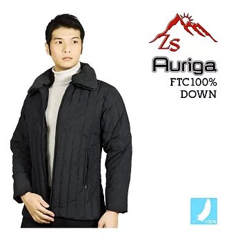 ZS Auriga 低調時尚男款羽毛外套S黑