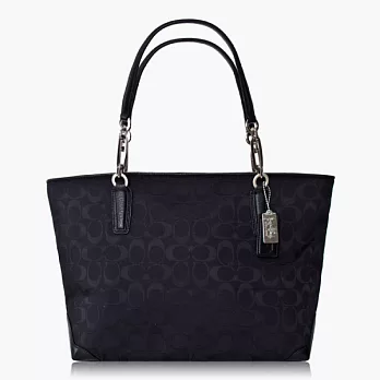 COACH MADISON 簡約造型手提/肩背托特包_黑色