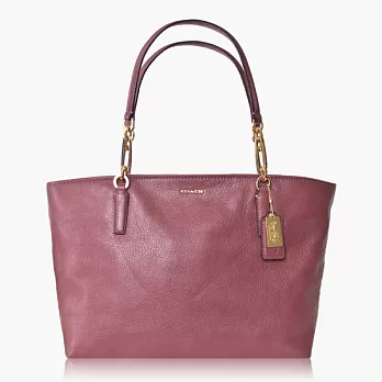 COACH MADISON 簡約造型手提/肩背托特包_玫瑰紫