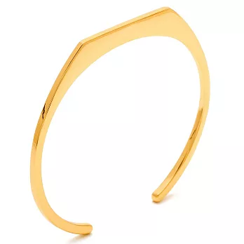 Gorjana 細緻平衡 C型 金色細版手環 Mila Cuff