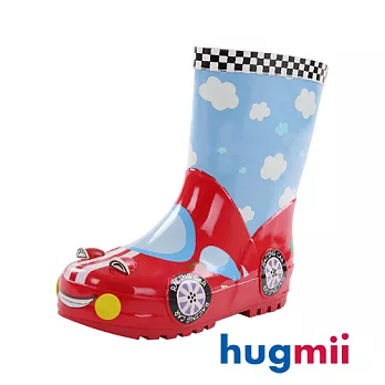 【hugmii】童趣造型兒童雨鞋_賽車17賽車