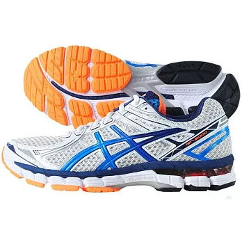 【UH】ASICS亞瑟士 - 機能慢跑運動鞋(男款)7.5 - 白藍色