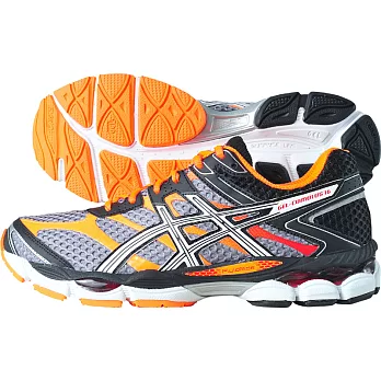 【UH】ASICS亞瑟士 - 輕量機能慢跑運動鞋(男款)7.5 - 灰橘色