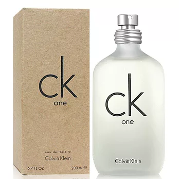 CK One 中性淡香水-Tester(200ml)-贈品牌針管隨機款