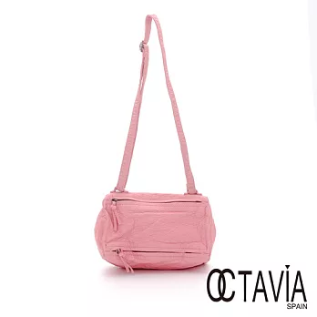 【Octavia 8 】雲朵水洗系列 迷你斜背牛奶盒包 - 草莓粉草莓粉