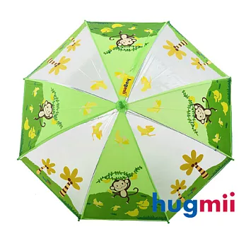 【Hugmii】童趣造型兒童雨傘_猴子綠色