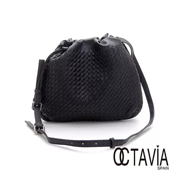 【Octavia 8】十七歲編織斜背漁夫包 - 衝動黑衝動黑
