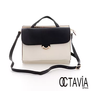 【Octavia 8】午茶的約會 雙層硬式手提包 - 女爵白女爵白