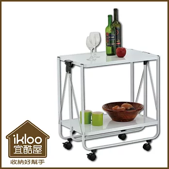 【ikloo】多功能折疊工作車/餐桌