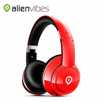 【美國alienvibes】宇宙人全罩式抗噪耳機紅