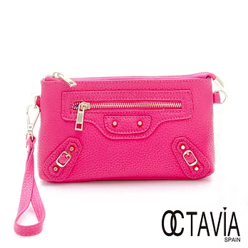 OCTAVIA 8真皮 - SWEET DAY 牛皮機車小鍊包 - 甜蜜粉甜蜜粉