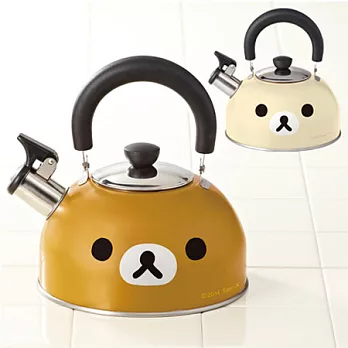Rilakkuma拉拉熊臉型笛音壺.燒水壺(單人用)。兩款可選 懶熊(棕)