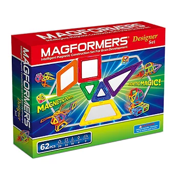 Magformers磁性建構片 設計家組合( 設計家+專用輪架包X2+專用收納箱)