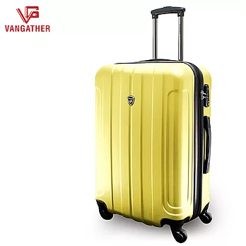 VANGATHER-凡特佳ABS糖果系列24吋加大行李箱-鵝卵黃24吋鵝卵黃