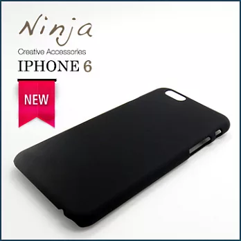 【東京御用Ninja】iPhone 6 (4.7吋) 精緻磨砂保護硬殼（黑色）