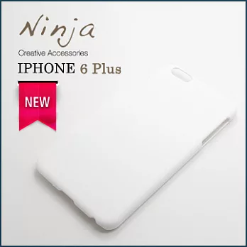 【東京御用Ninja】iPhone 6 Plus (5.5吋) 精緻磨砂保護硬殼（白色）