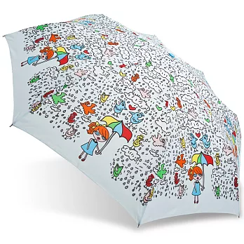 【rainstory】雨天娃娃抗UV隨身自動傘