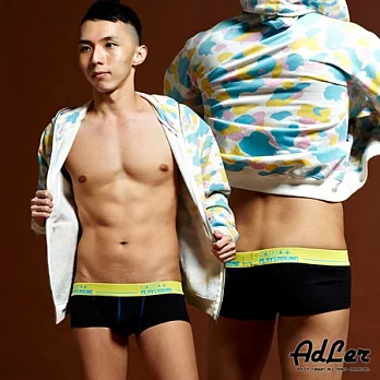 【Kiasma】繽紛超低腰款撞色平口褲(黑)M黑