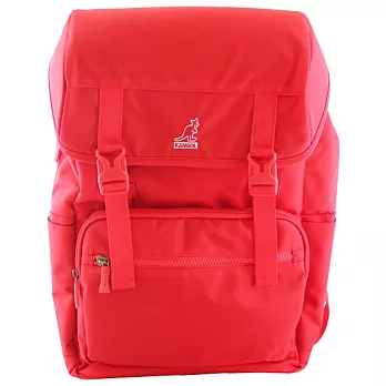 【UH】KANGOL - 多功能素色後背包 - 紅色