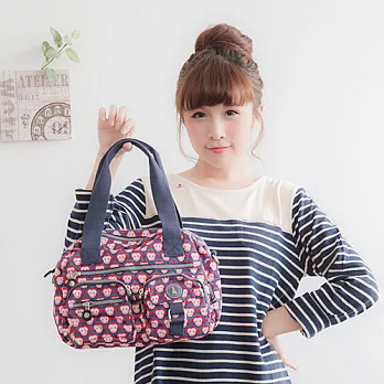 冰山袋鼠 日系防水手提肩背兩用包-繽紛猴-5018