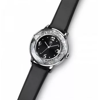 【UH】OLIVER WEBER - 典雅晶耀脕錶 - 黑銀色