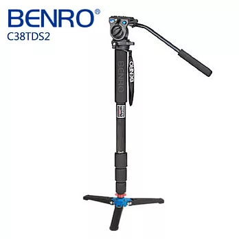 BENRO 百諾 C38TD 碳纖維單腳架攝影組(含S2雲台)