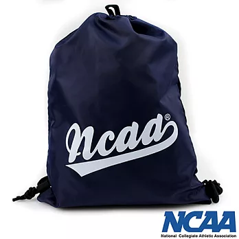 NCAA - 大字母 束口拉繩後背包-酷藍