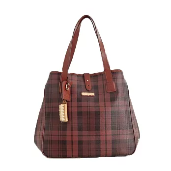 WORLD POLO 世界保羅‧經典紅格牛奶購物包