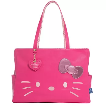 Hallmark x Kitty 淘氣凱蒂俏麗大托特包-桃紅