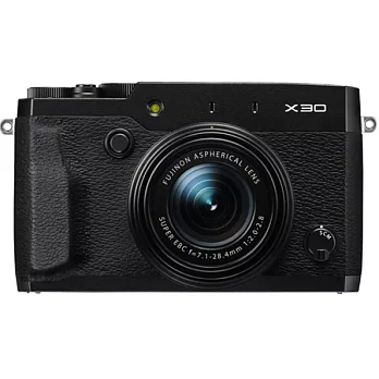 (公司貨)FUJIFILM X30 F2大光圈可翻轉螢幕高階類單相機-送32G+電池..共8好禮黑色