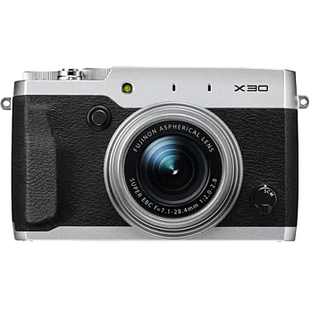 (公司貨)FUJIFILM X30 F2大光圈可翻轉螢幕高階類單相機-送32G+電池..共8好禮銀色