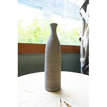 《CNSense》比利時工藝 淺灰陶花瓶