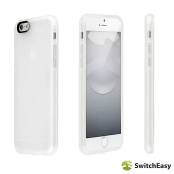 SwitchEasyNumbers iPhone 6 (4.7吋) TPU保護殼套霧面透明白
