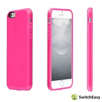 SwitchEasyNumbers iPhone 6 (4.7吋) TPU保護殼套桃紅