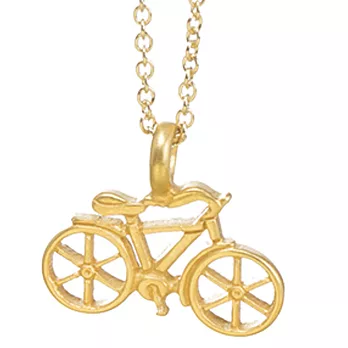 Dogeared 腳踏車 bike 不斷前進 金色許願項鍊 附原廠盒
