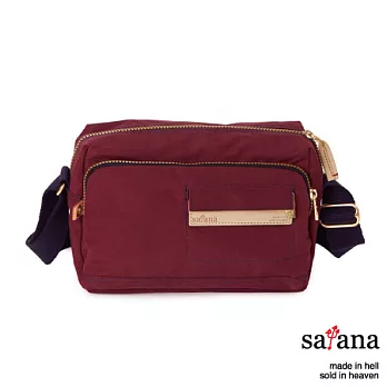 satana - EVERY DAY! 休閒斜背包 - 野莓紅