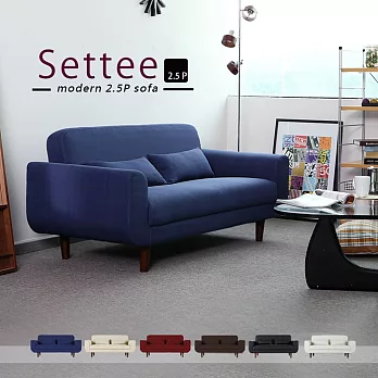 Settee莎緹日系簡約雙人沙發布面/藍色