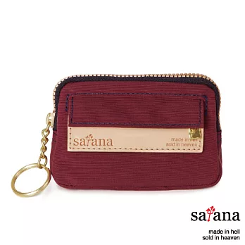 satana - 輕巧拉鍊鑰匙包/零錢包 - 野莓紅