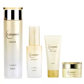ASTALIFT 艾詩緹 LUNAMER 月之水 輕齡肌柔嫩保水四件組