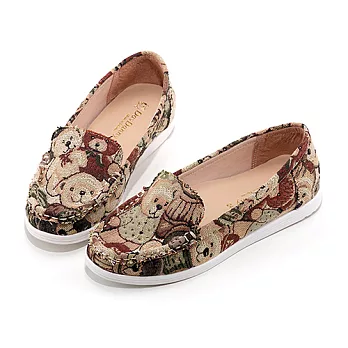 DAV DANNY 大衛丹尼 可愛小熊懶人鞋-DD0623熊熊圖案